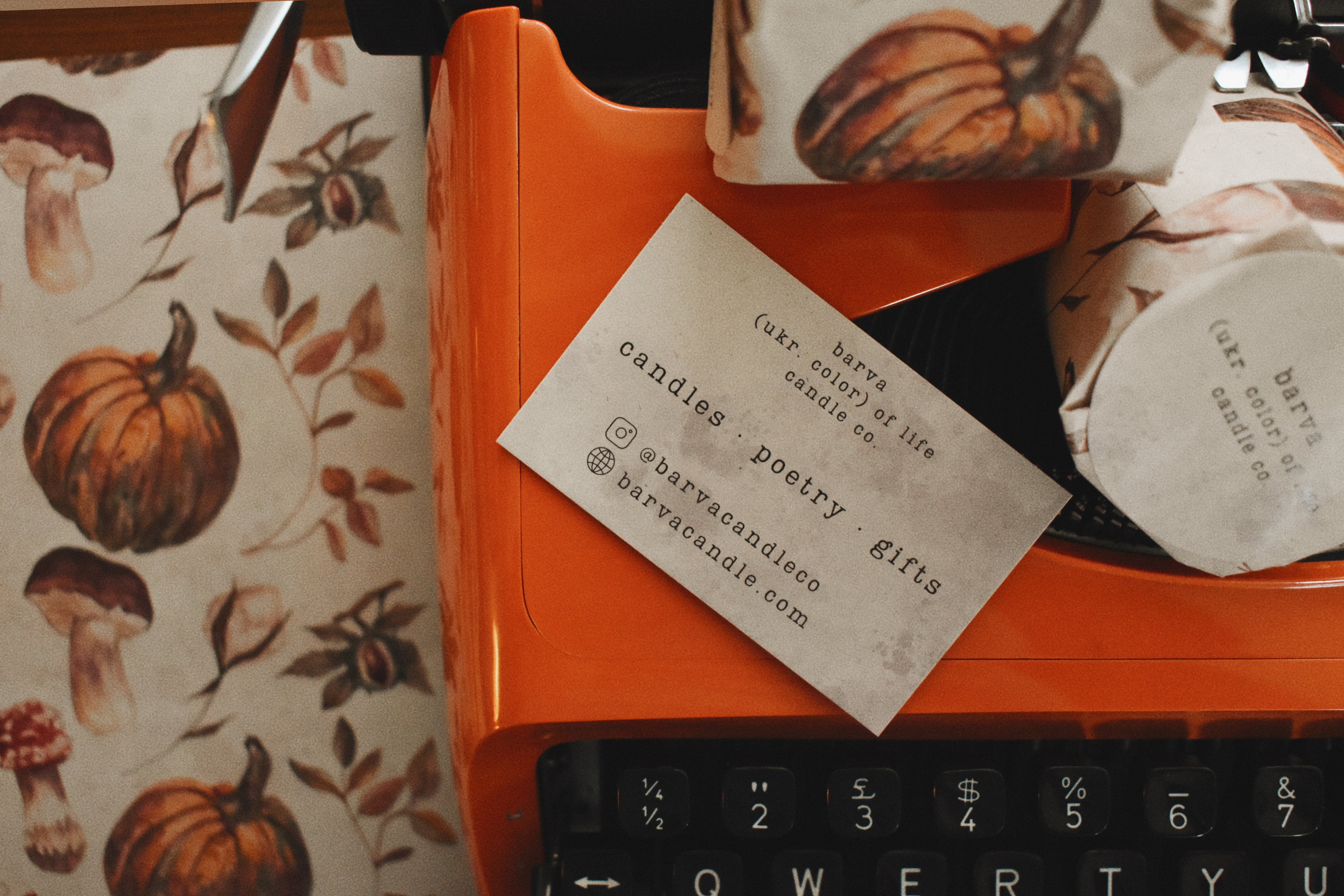 autumness candle: for cozy days