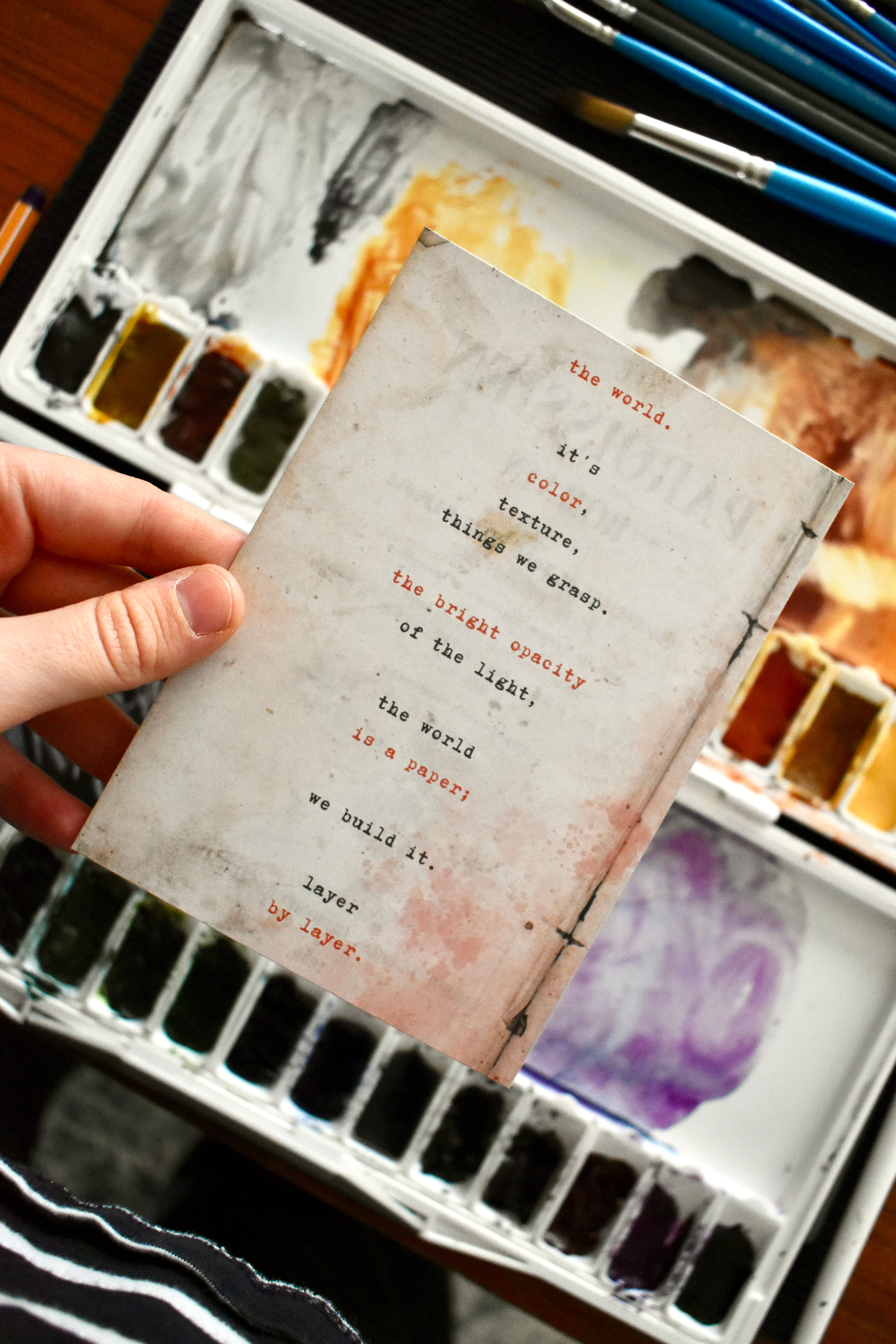 the world is color: portable poem