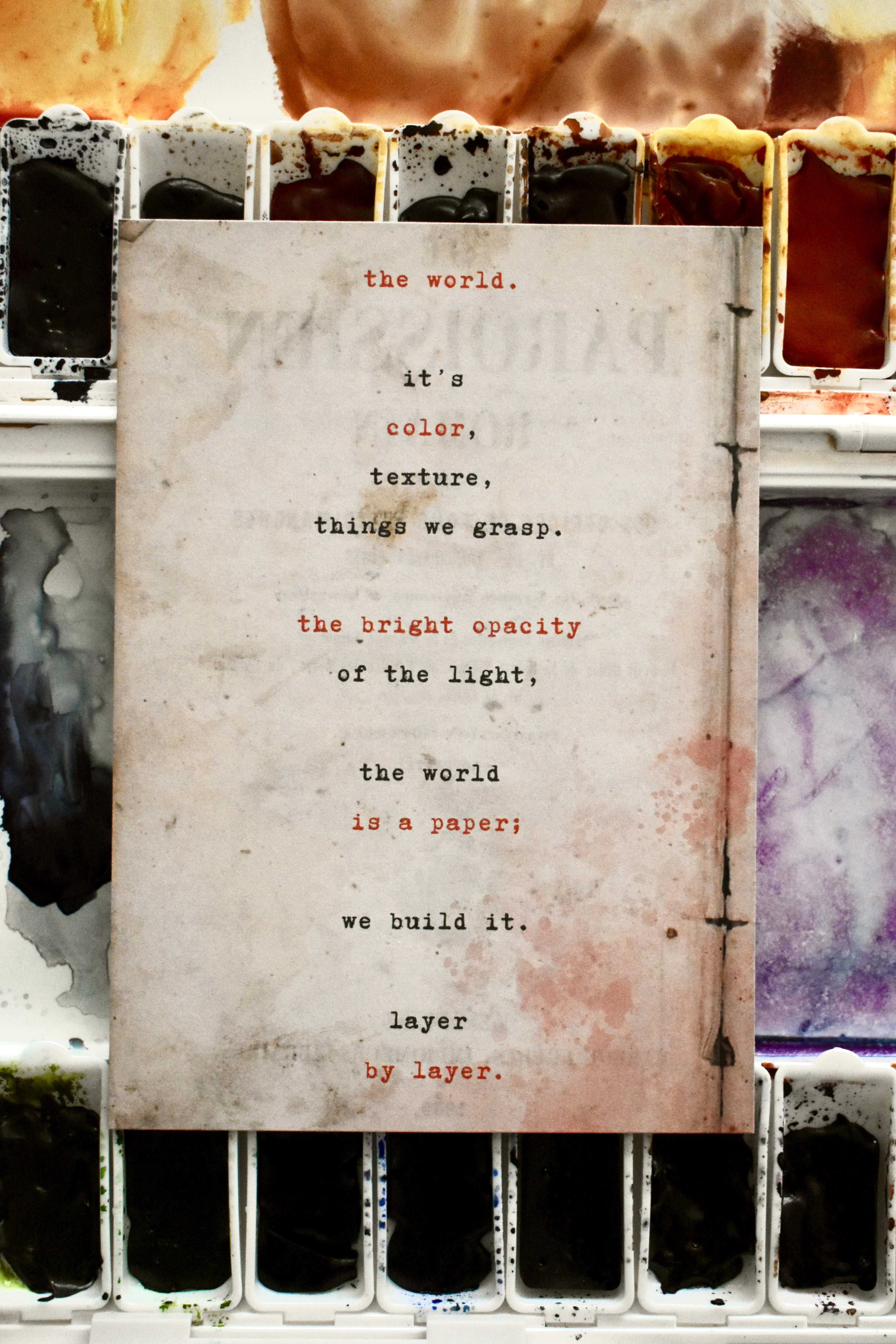 the world is color: portable poem