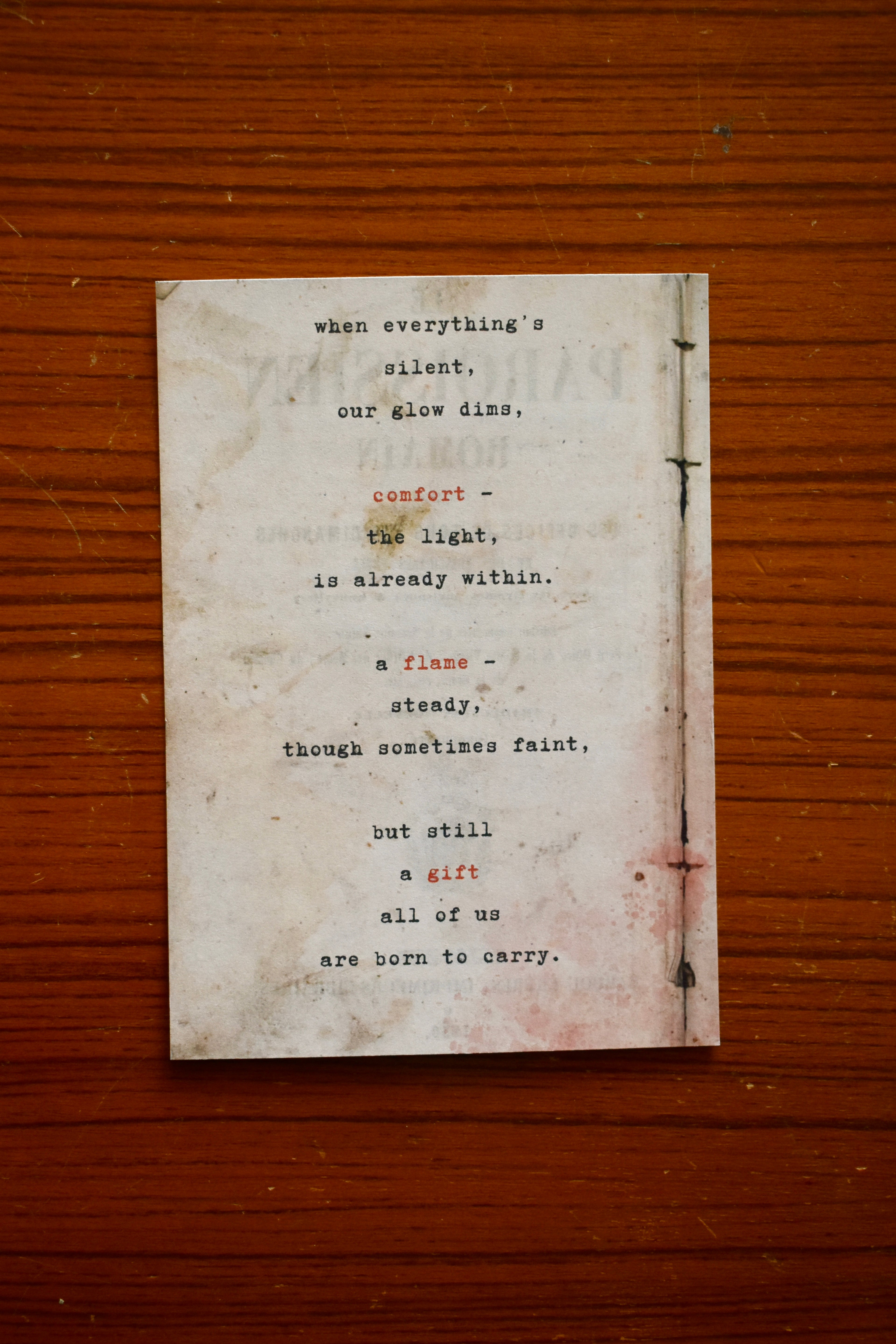 a comforting gift