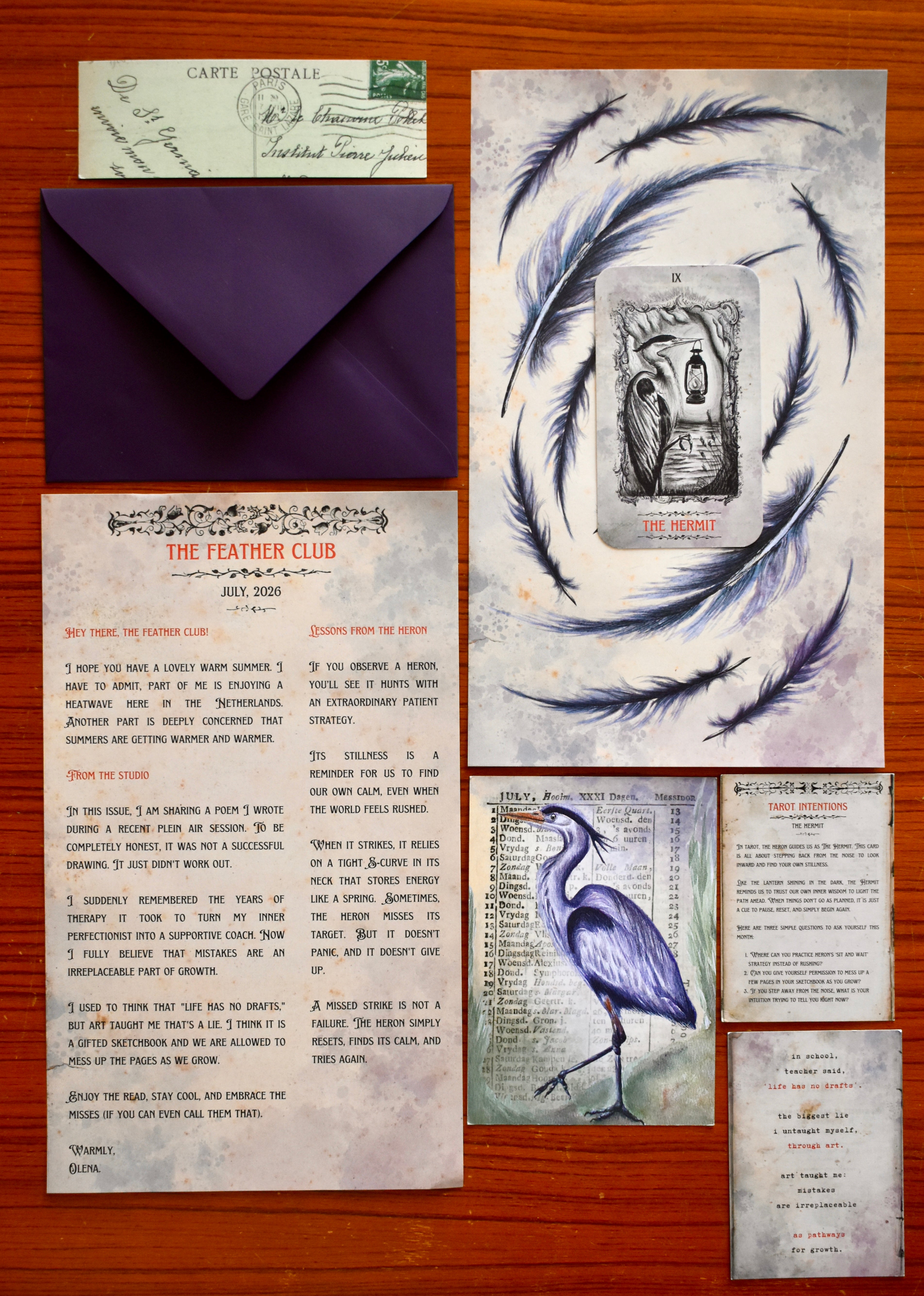 July Feather Club: The Grey Heron