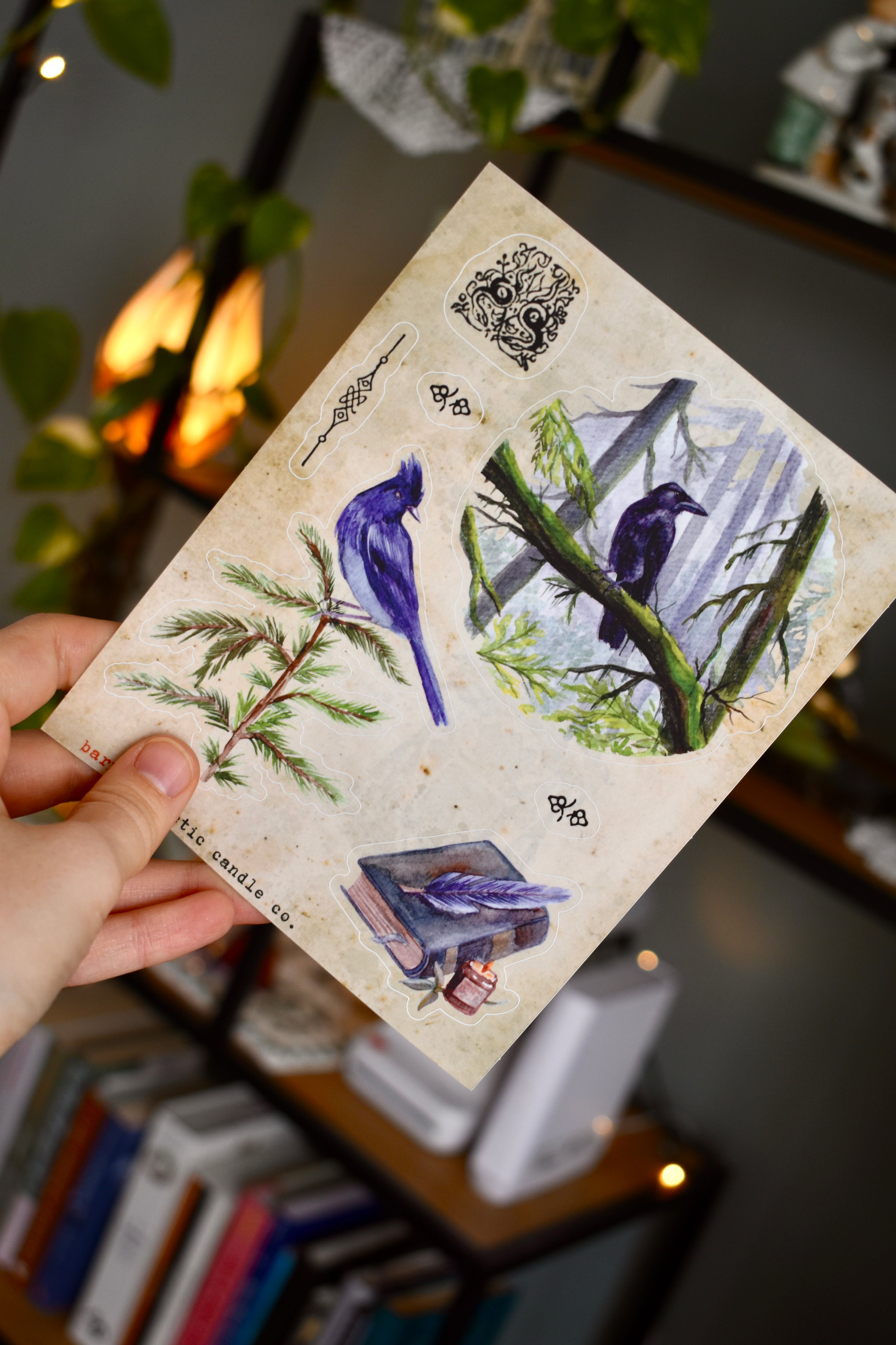 forest nocturne: vinyl sticker sheet