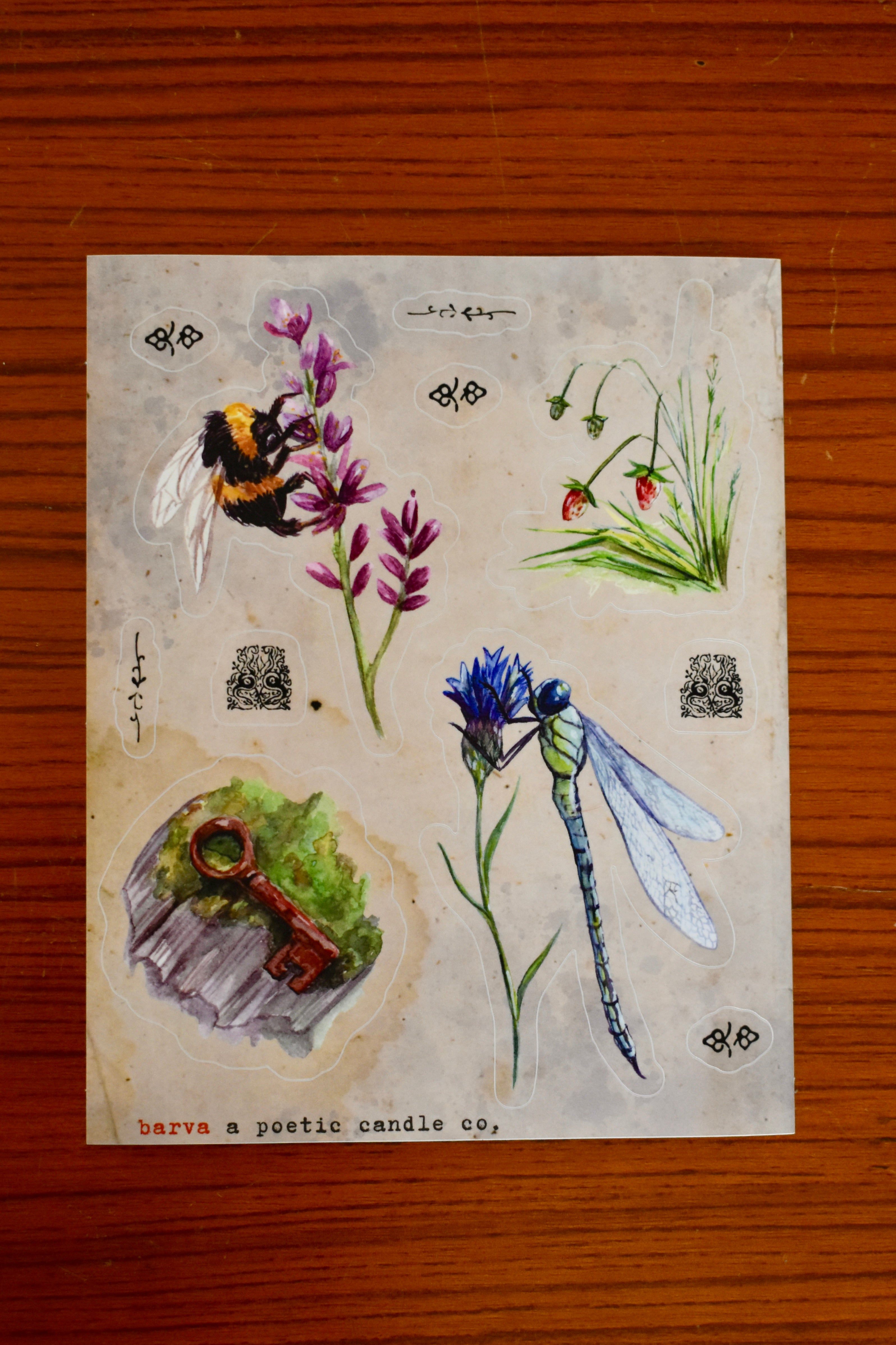 meadow melody: vinyl sticker sheet