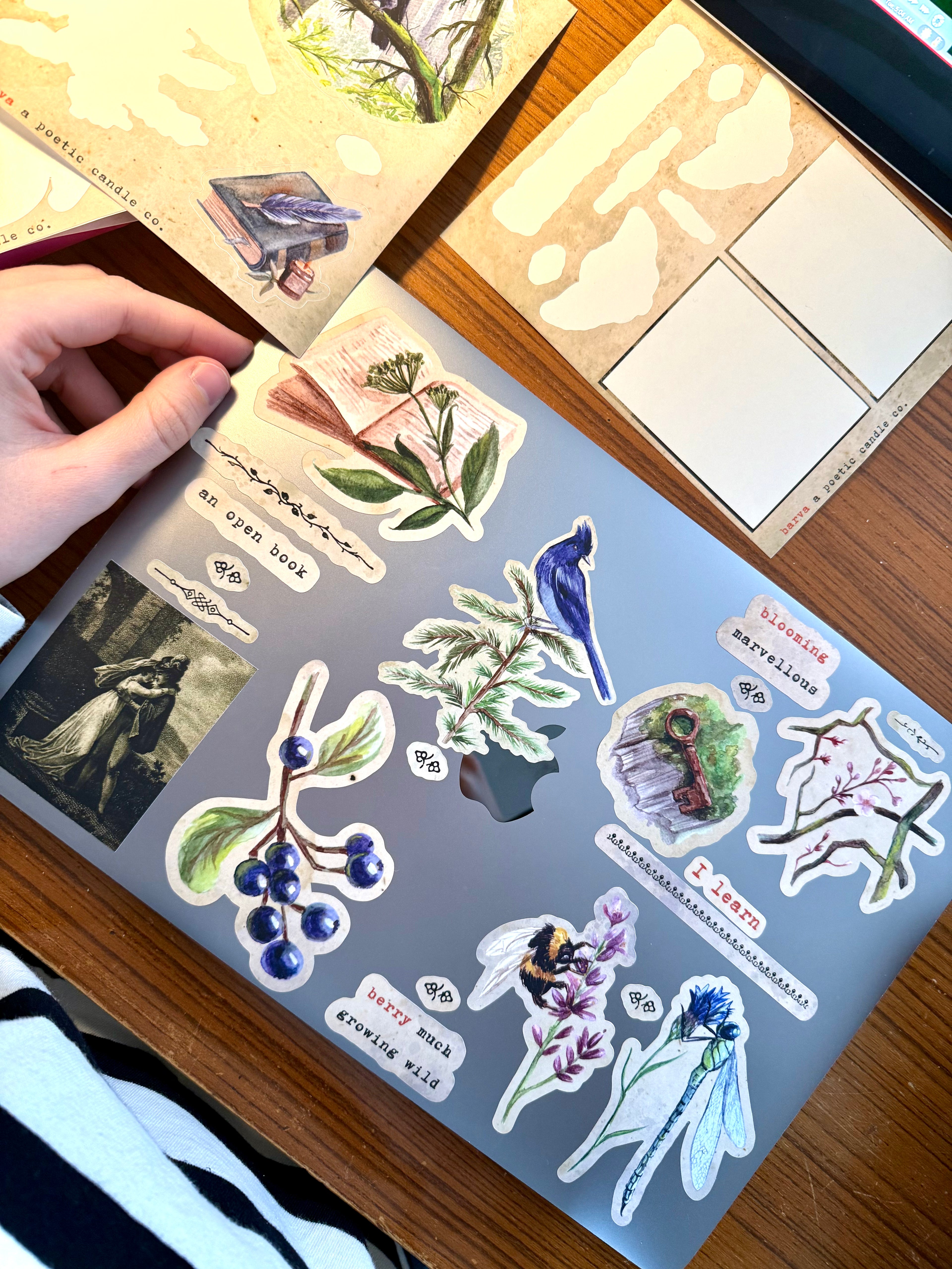 antique love: vinyl sticker sheet
