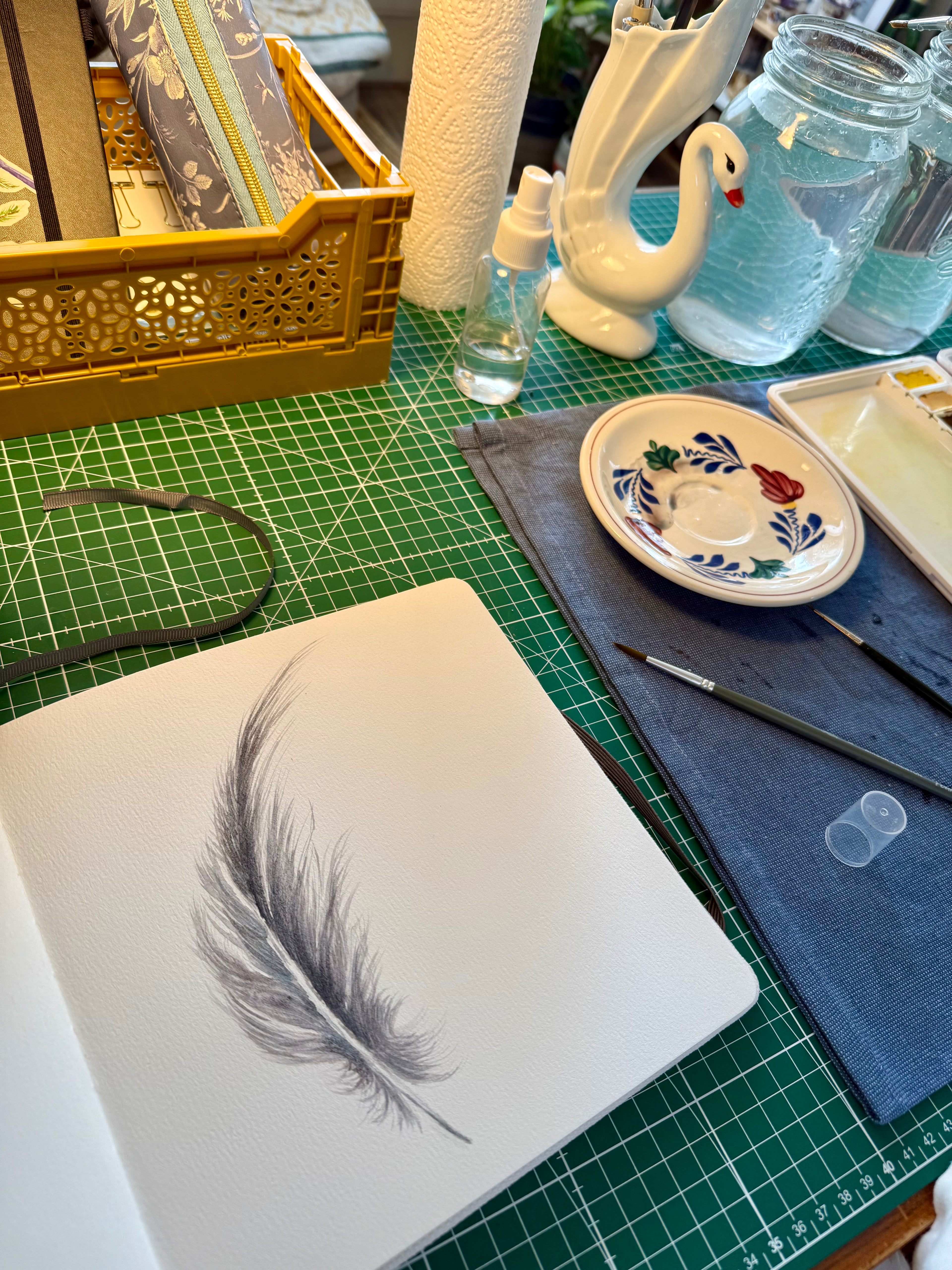 The Great Heron Premium Tote Bag