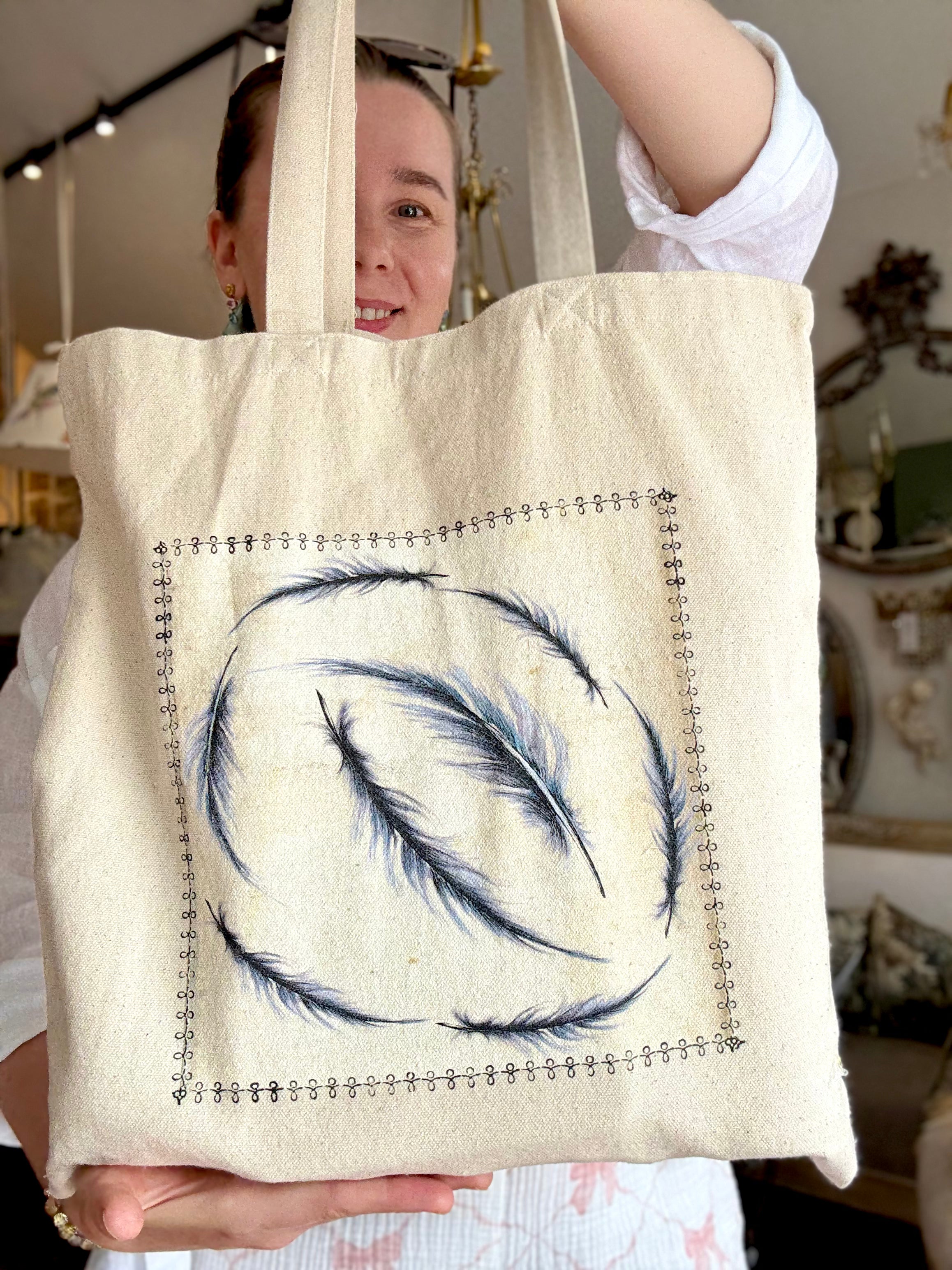 The Great Heron Premium Tote Bag